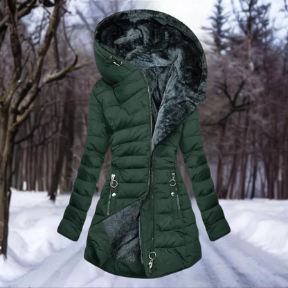 Chaquetón Felpa Mujer Cálido Elegante