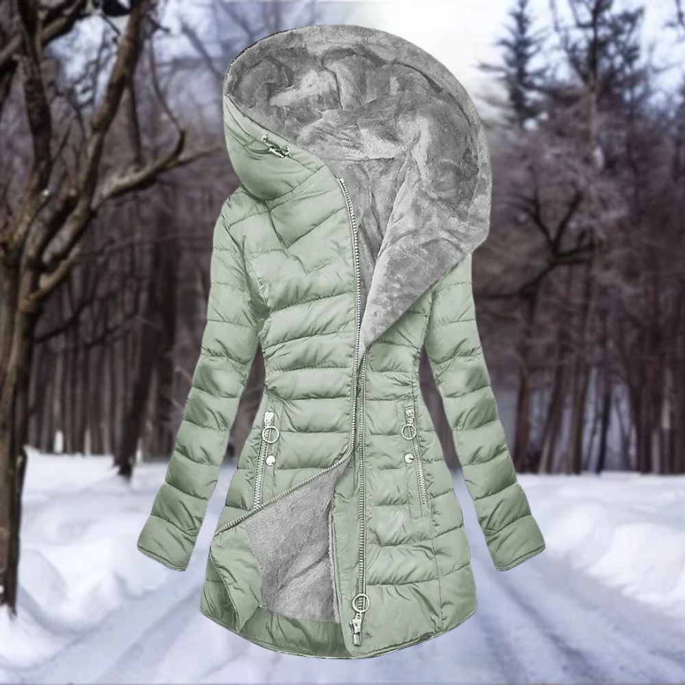 Chaquetón Felpa Mujer Cálido Elegante - Vestiria