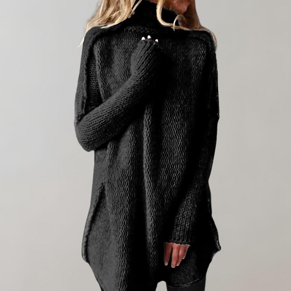 Jersey Mujer Invierno Punto Cuello Alto - Vestiria