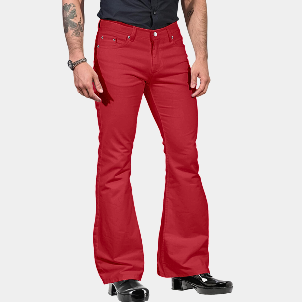 Pantalones Anchos Clásicos Hombre