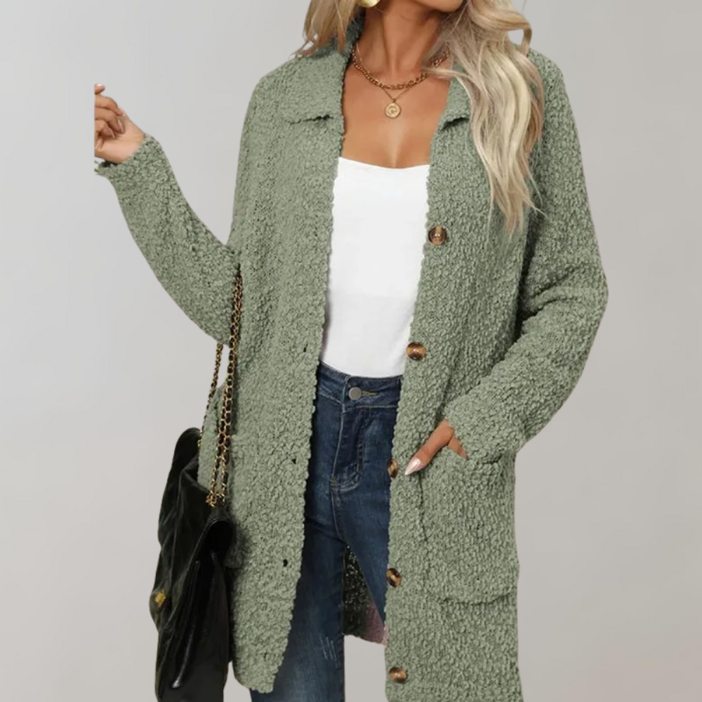 Chaleco Mujer Bolsillos Corte Ajustado Elegante