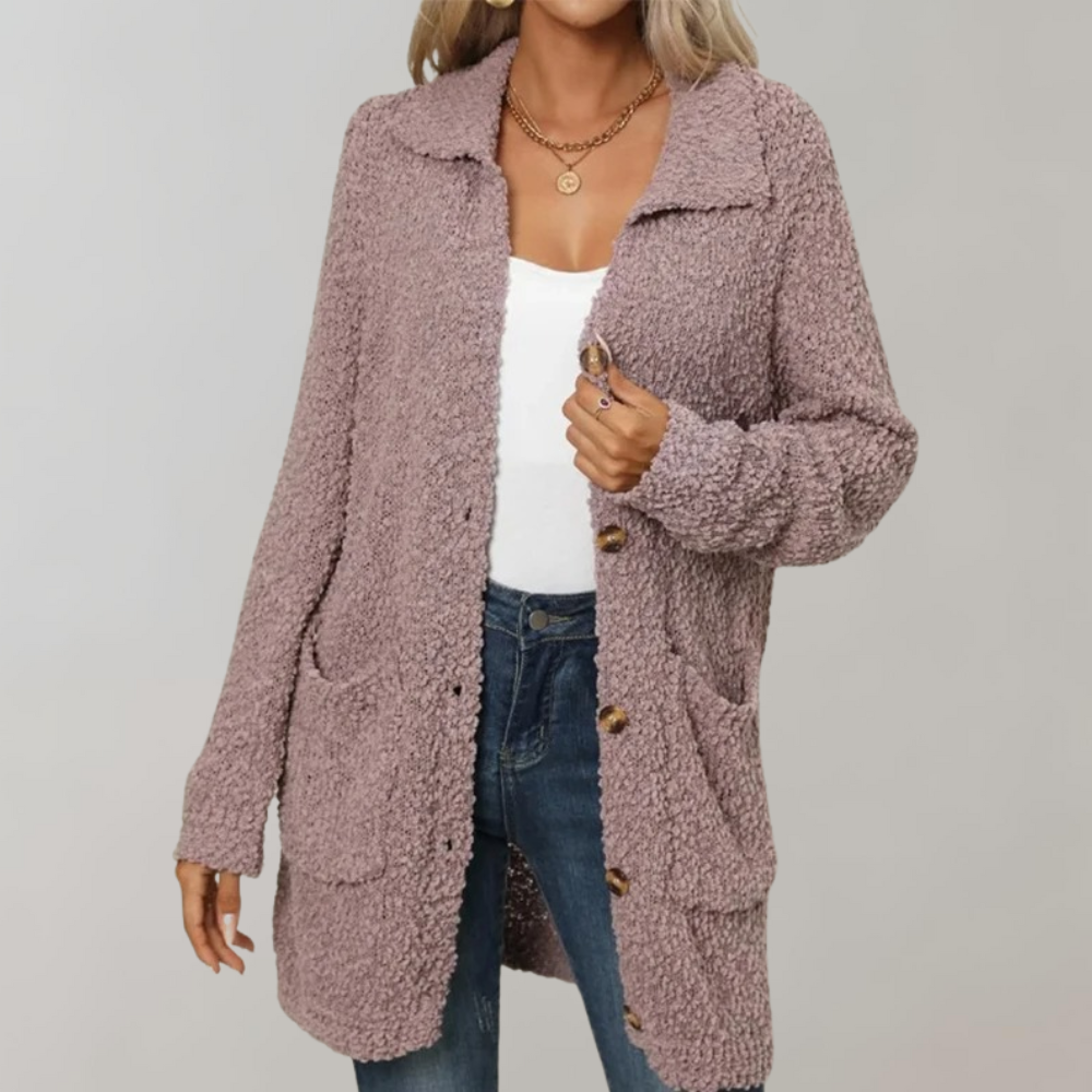 Chaleco Mujer Bolsillos Corte Ajustado Elegante