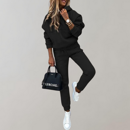 Pantalón y sudadera deportiva cálida mujer invierno
