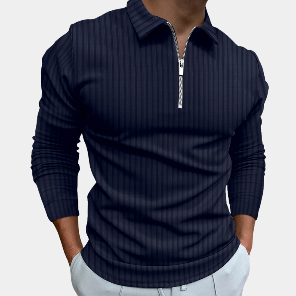 Polo Rayas Hombre Clásico