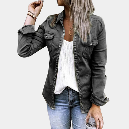 Camisa Mujer Estilo Clásico Elegante
