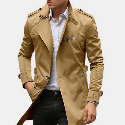 Abrigo Trench Hombre Invierno Clásico - Vestiria