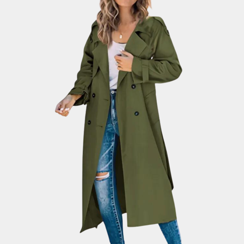 Abrigo Trench Femenino Invierno Moda