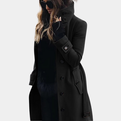 Abrigo Trench Mujer Clásico y Acolchado