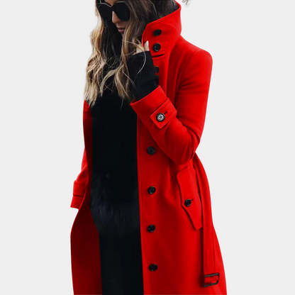 Abrigo Trench Mujer Clásico y Acolchado