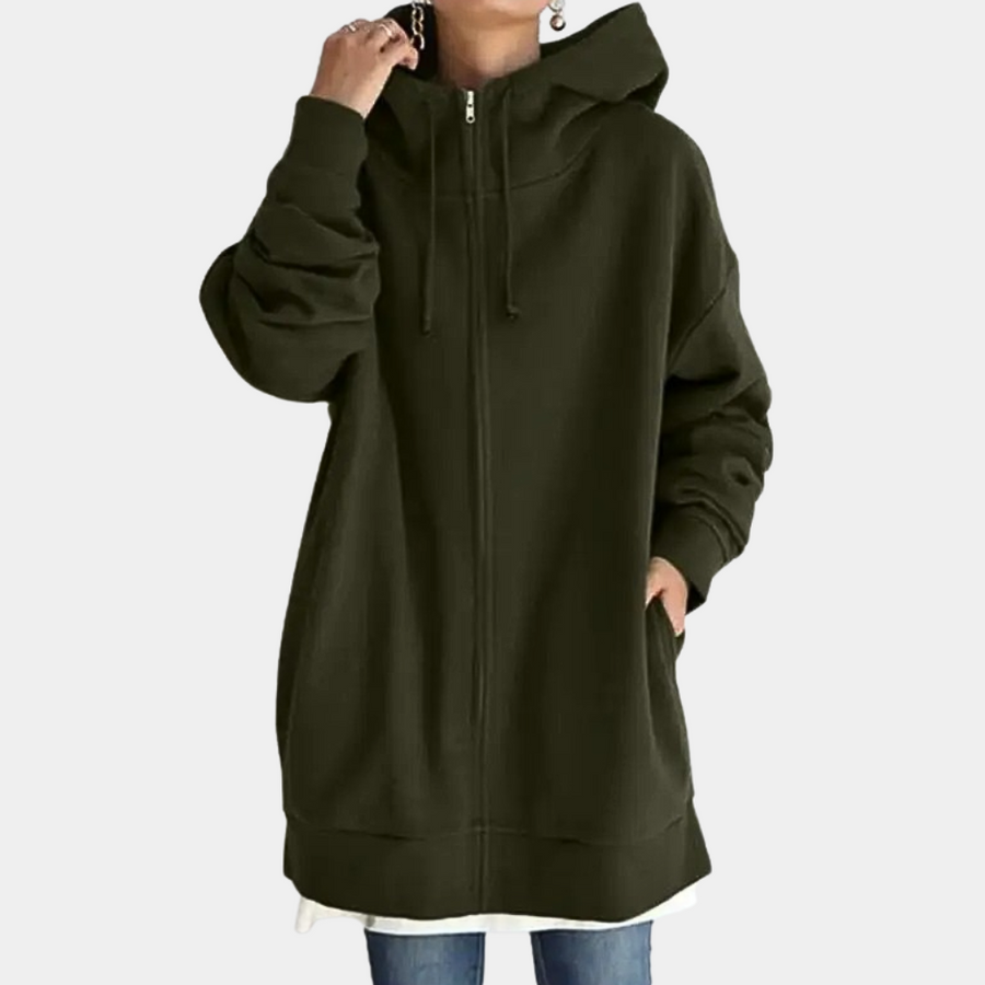 Sudadera Mujer Capucha Cremallera Deportiva