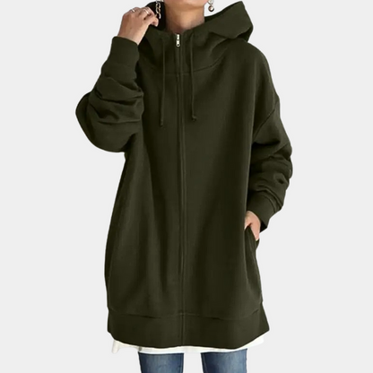 Sudadera Mujer Capucha Cremallera Deportiva