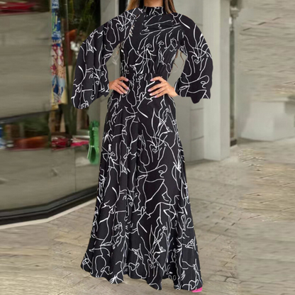 Mono Mujer Estampado Moderno Manga Larga - Vestiria