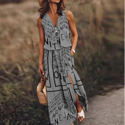 Vestido Mujer Estampado Chic Primavera