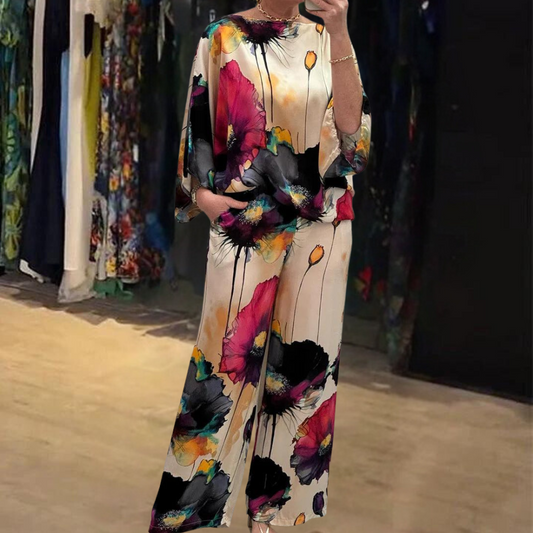Pantalón y Top Mujer Conjunto Deportivo Colorido - Vestiria