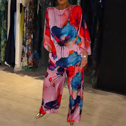Pantalón y Top Mujer Conjunto Deportivo Colorido