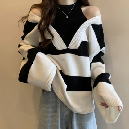 Suéter Off The Shoulder Mujer Elegante