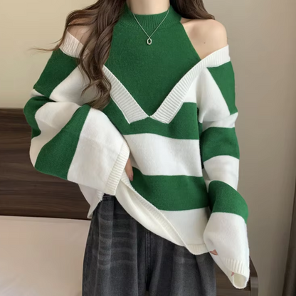 Suéter Off The Shoulder Mujer Elegante - Vestiria