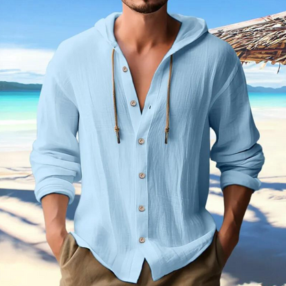 Camiseta Hombre Manga Larga Con Capucha