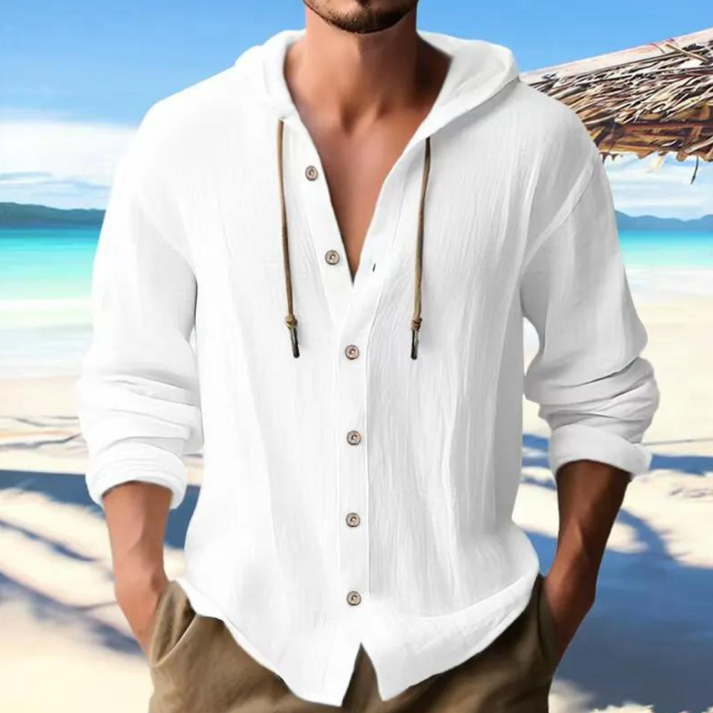 Camiseta Hombre Manga Larga Con Capucha