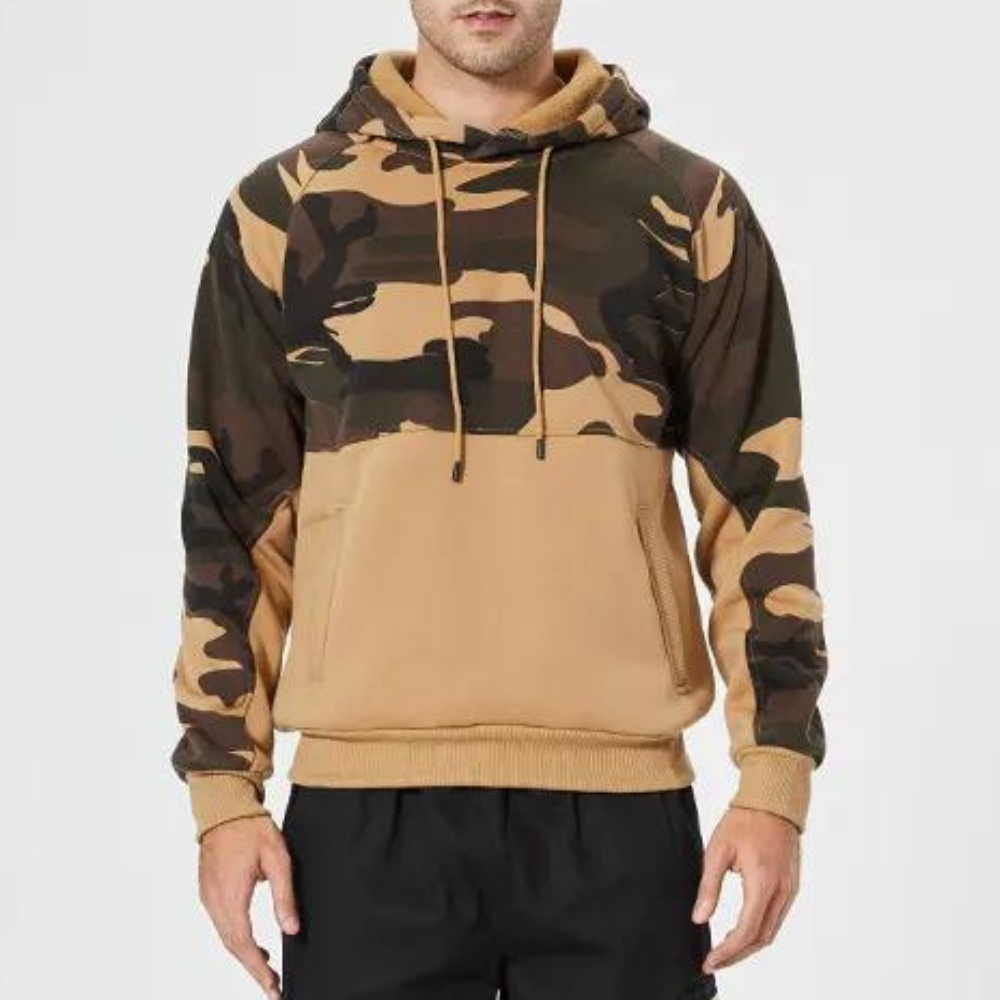Sudadera casual camuflaje hombre moderna