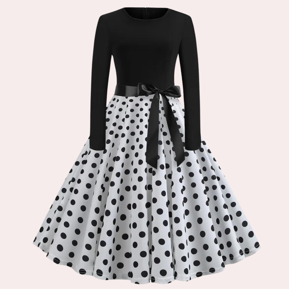 Vestido Mujer Falda Ancha Elegante