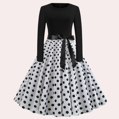 Vestido Mujer Falda Ancha Elegante