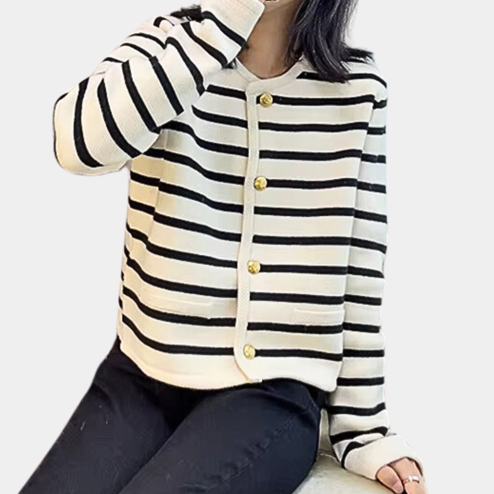 Cárdigan Rayas Chic Mujer