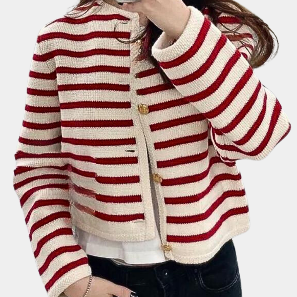 Cárdigan Rayas Chic Mujer - Vestiria