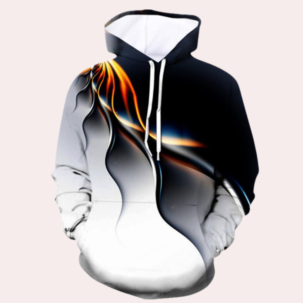 Sudadera Hombre Capucha Estampado Diseño Casual - Vestiria