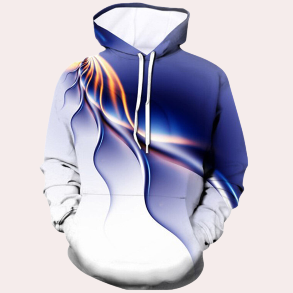 Sudadera Hombre Capucha Estampado Diseño Casual