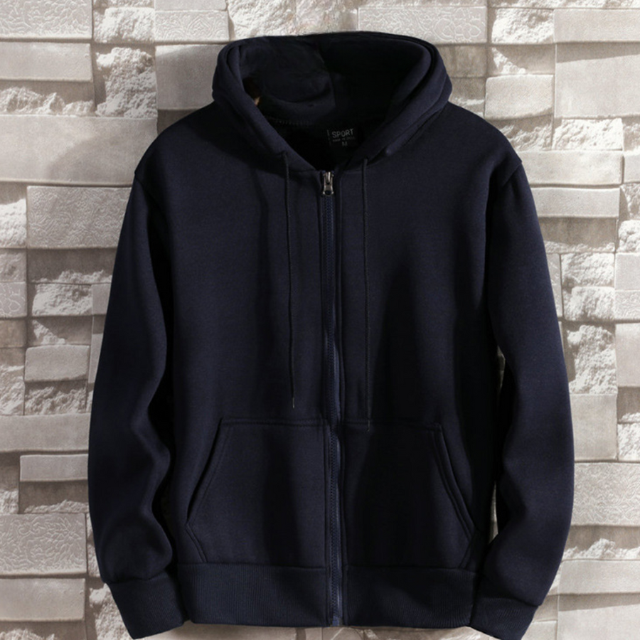 Sudadera deportiva con cremallera para hombre