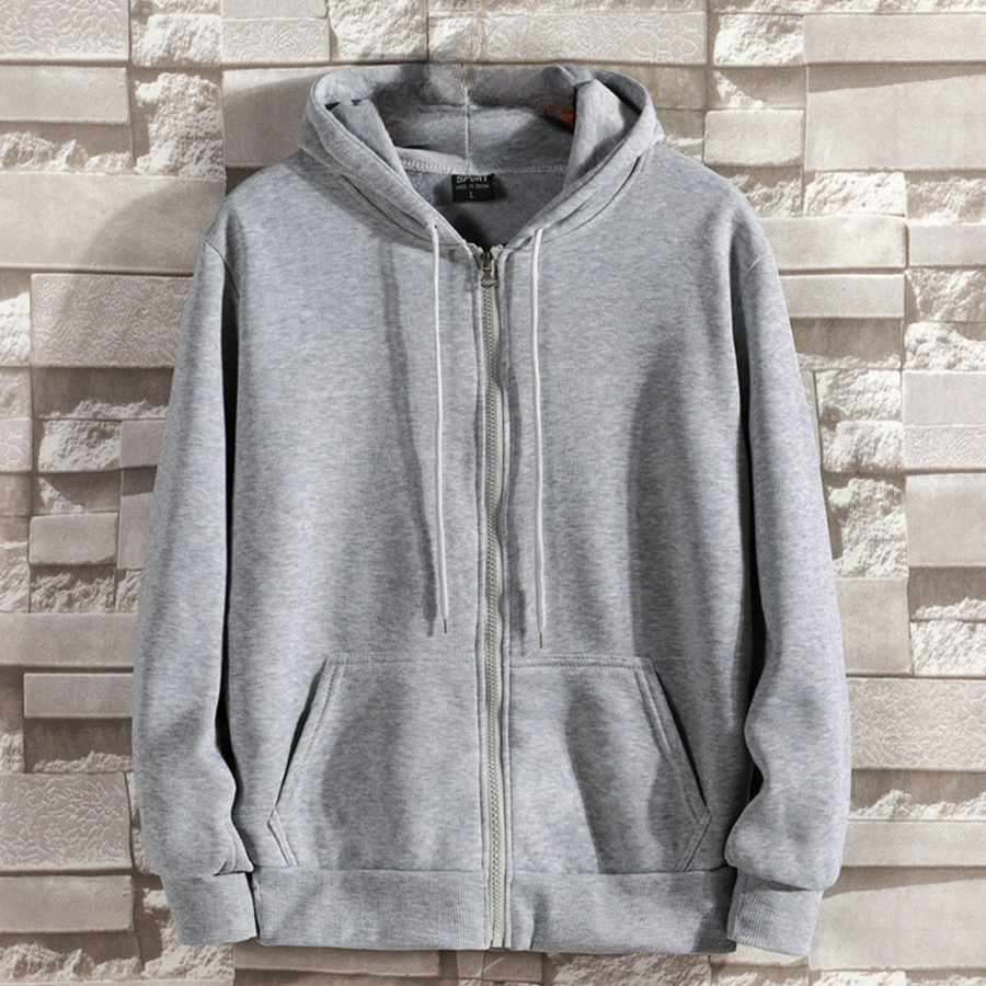 Sudadera deportiva con cremallera para hombre