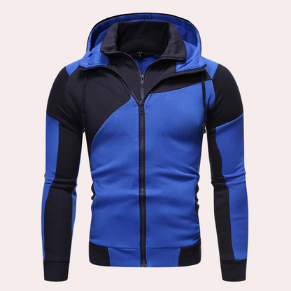 Chaquetón Hombre Con Capucha y Cremallera