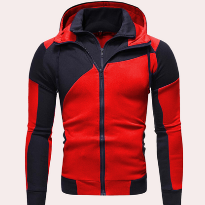 Chaquetón Hombre Con Capucha y Cremallera
