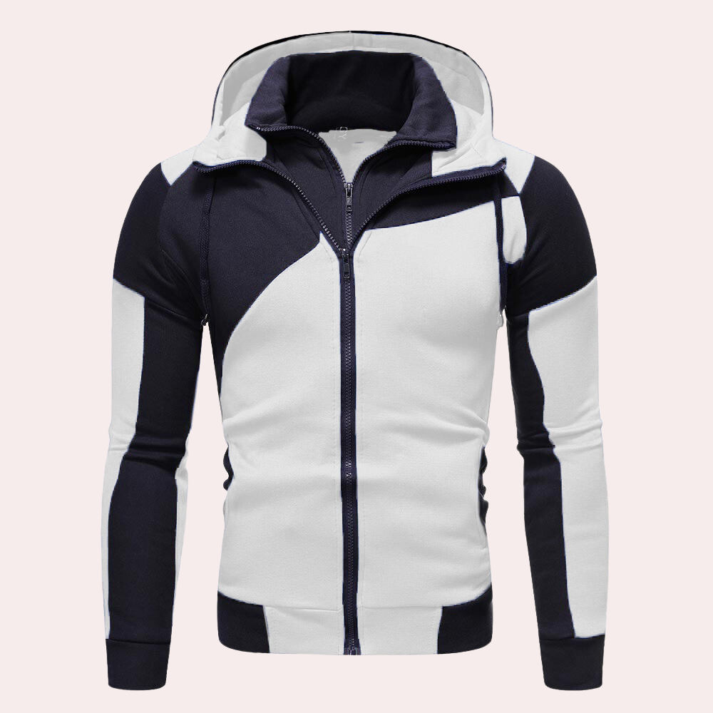 Chaquetón Hombre Con Capucha y Cremallera