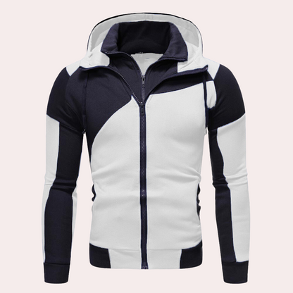 Chaquetón Hombre Con Capucha y Cremallera