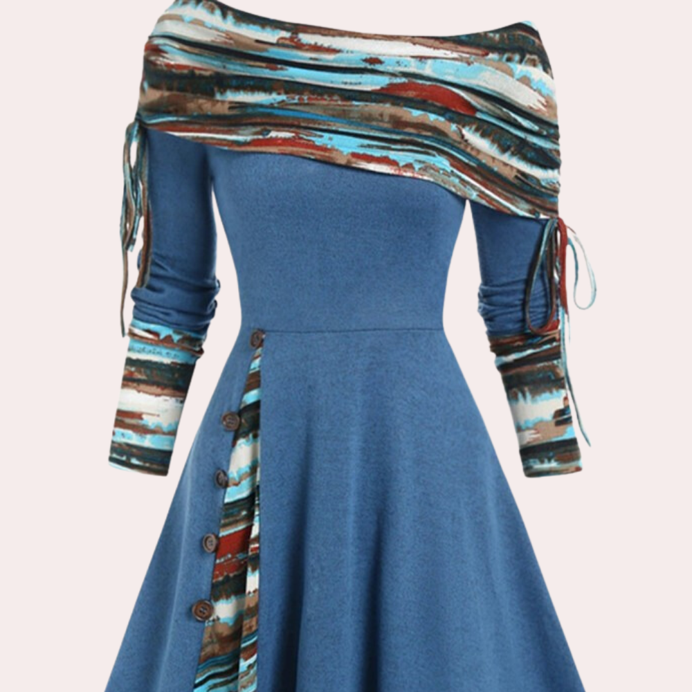 Vestido Halter Elegante Espalda Descubierta Mujer