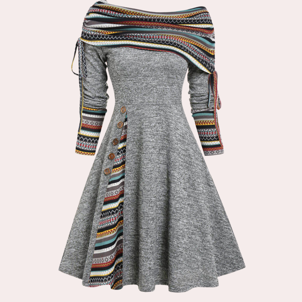 Vestido Halter Elegante Espalda Descubierta Mujer