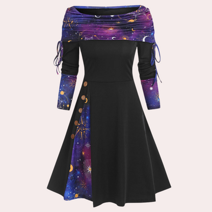 Vestido Mujer Ojaldre Ajustable Elegante