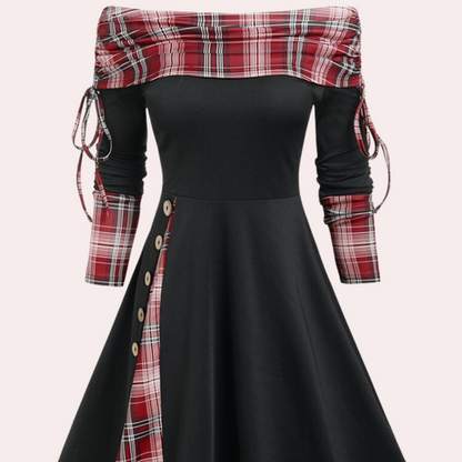Vestido Halter Elegante Espalda Descubierta Mujer