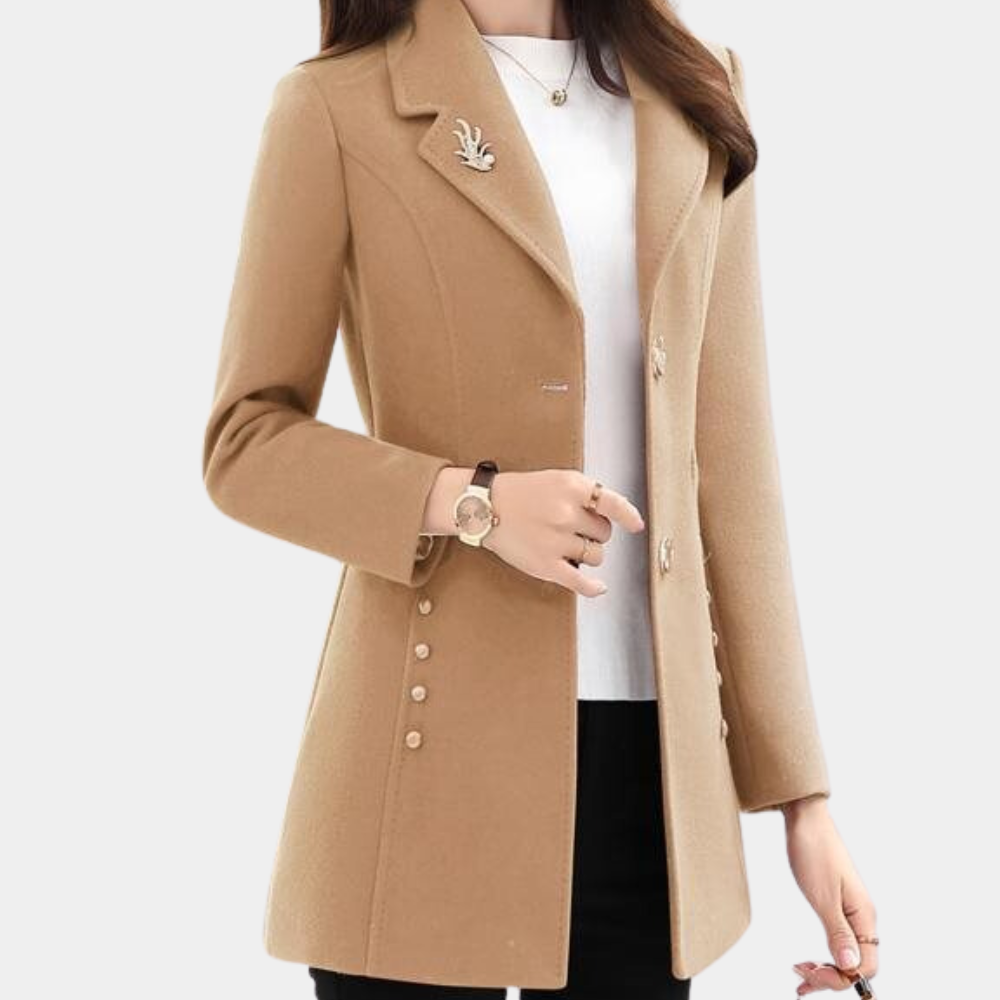 Chaquetón Mujer Ajustado Elegante