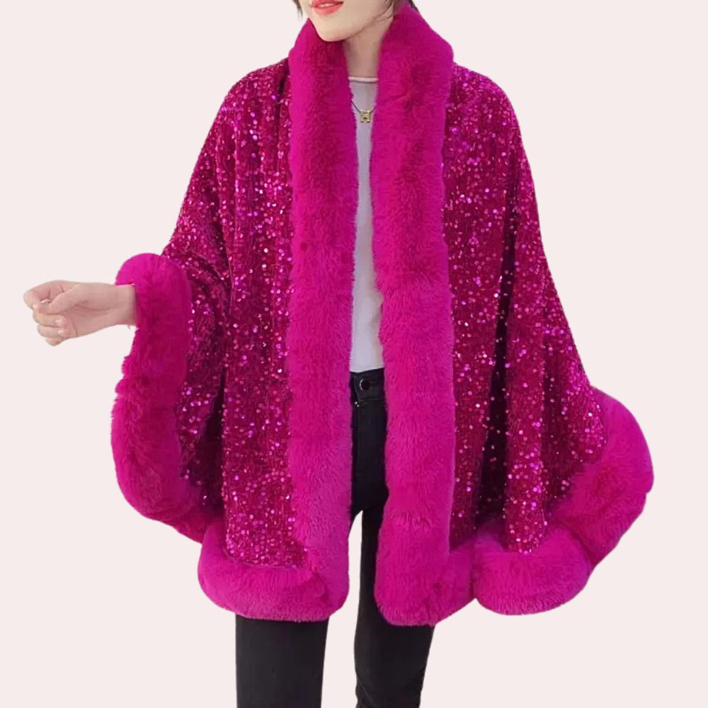 Abrigo Bufanda Mujer Invierno Estilo Elegante