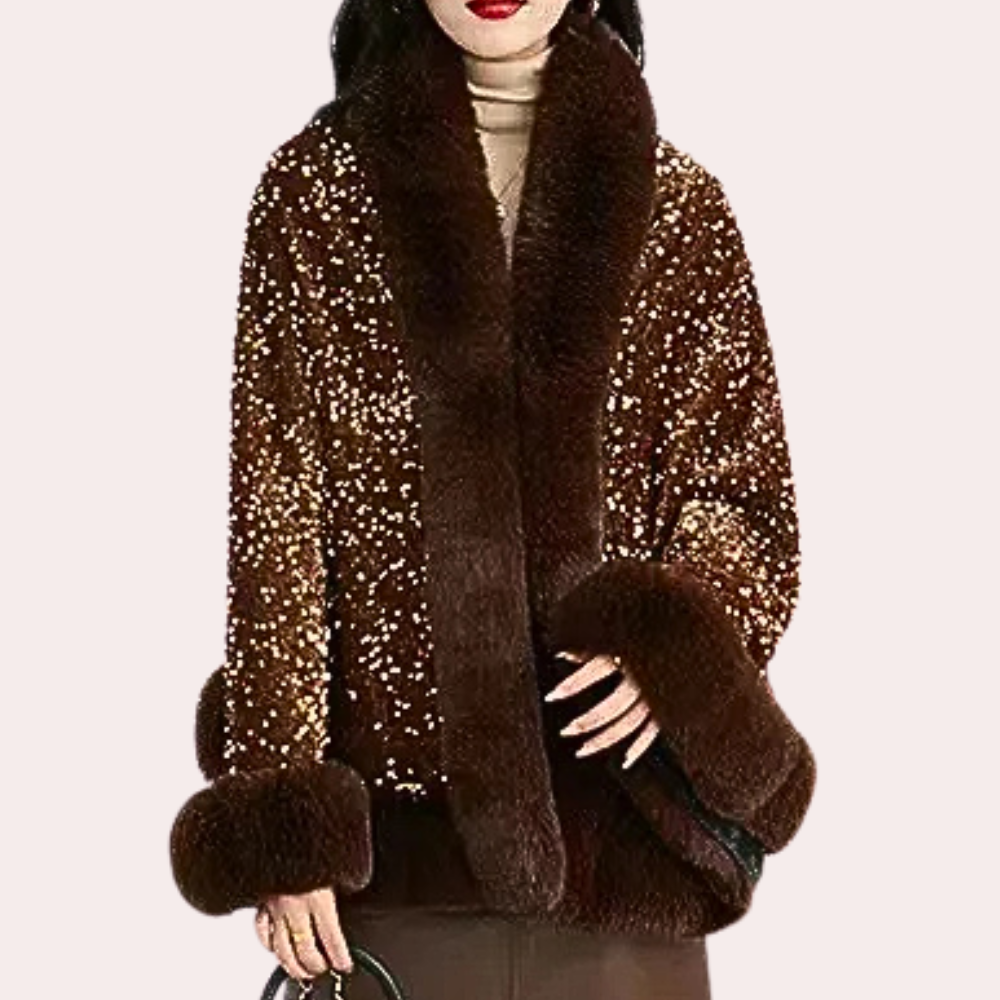 Abrigo Bufanda Mujer Invierno Estilo Elegante