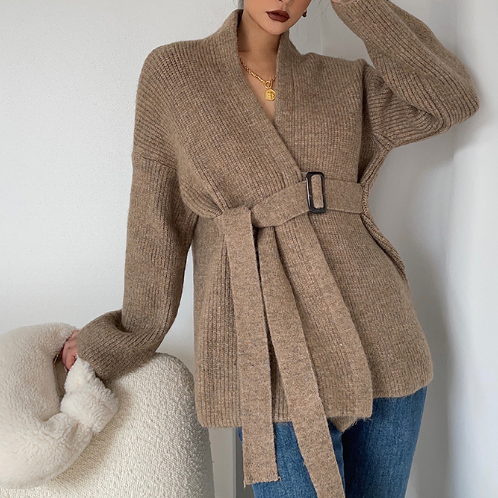 Chaquetón Mujer Clásico Cinturón Elástico - Vestiria