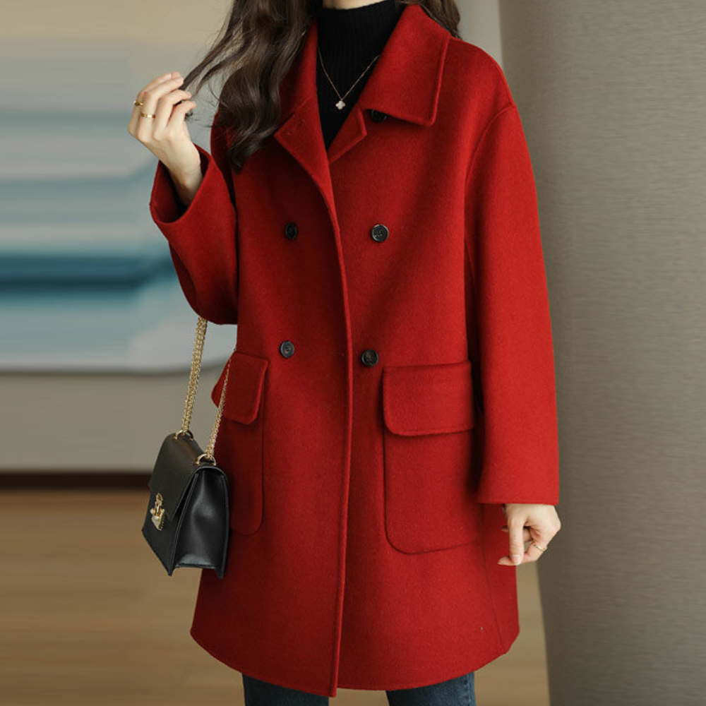 Abrigo Mujer Corto y Elegante