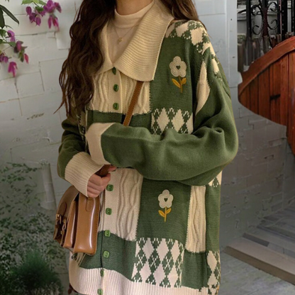 Jersey Punto Estampado Mujer