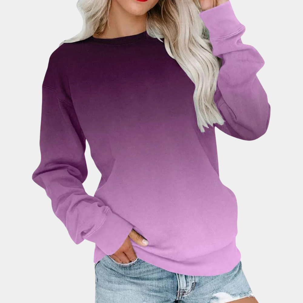 Sudadera Mujer Manga Larga Cómo Degradada