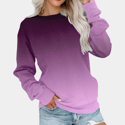 Sudadera Mujer Manga Larga Cómo Degradada