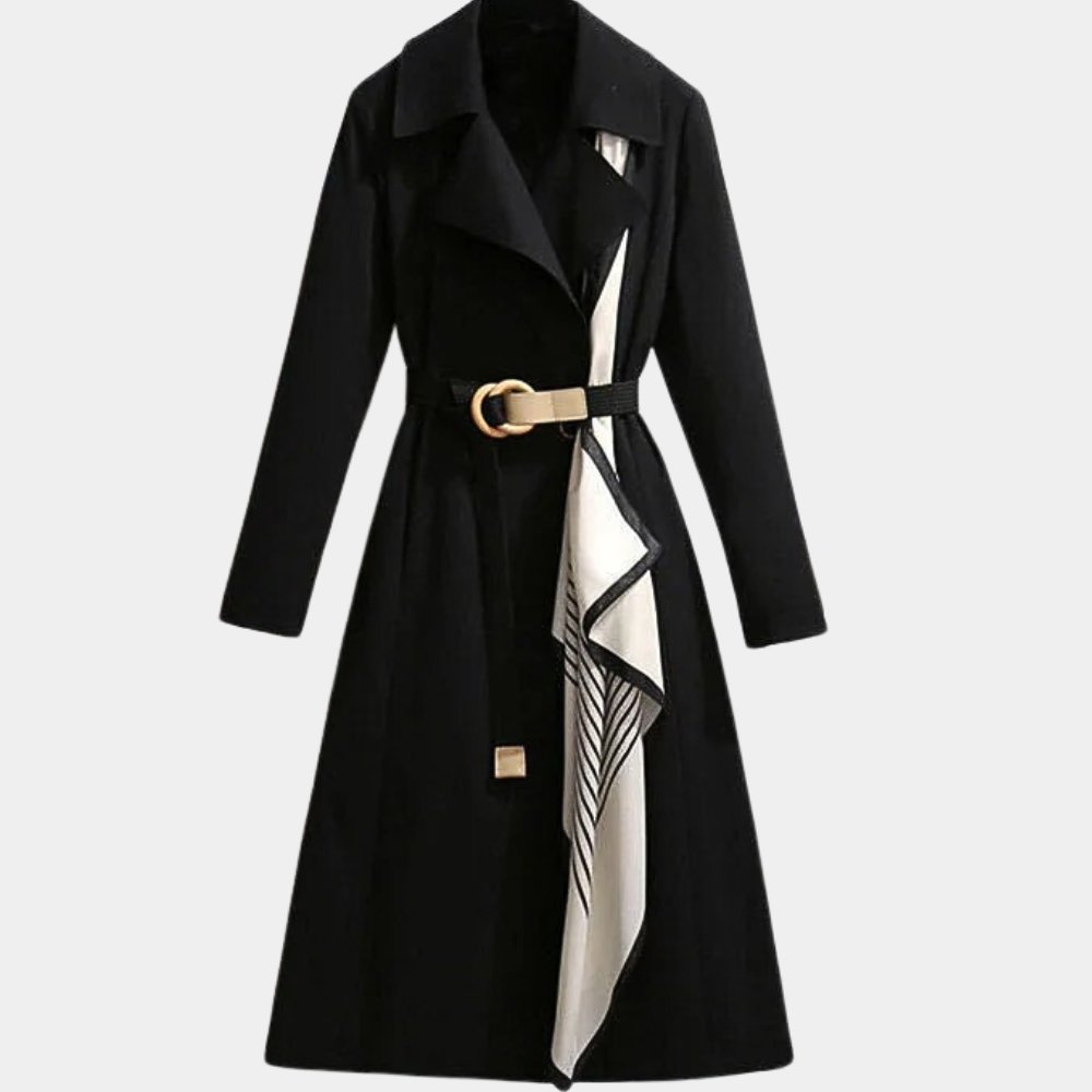 Abrigo Mujer Invierno Clásico Largo Elegante