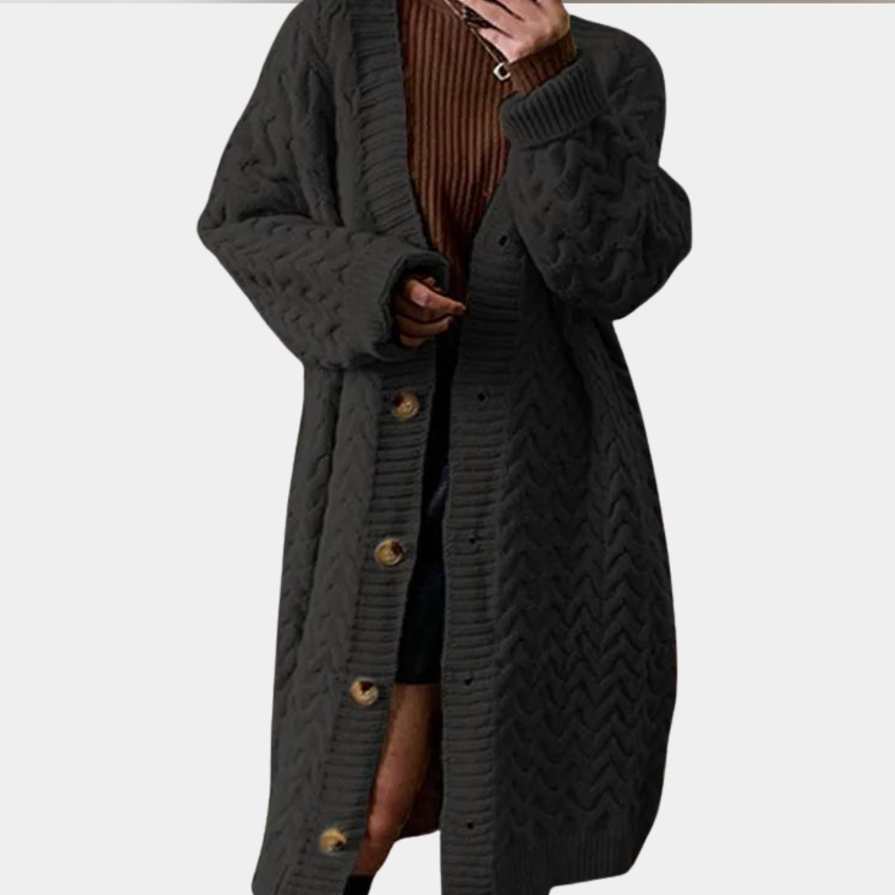Cárdigan Mujer Punto Suave Oversize - Vestiria